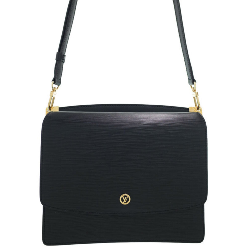 Louis Vuitton Epi Grenelle Leather Shoulder Bag Black